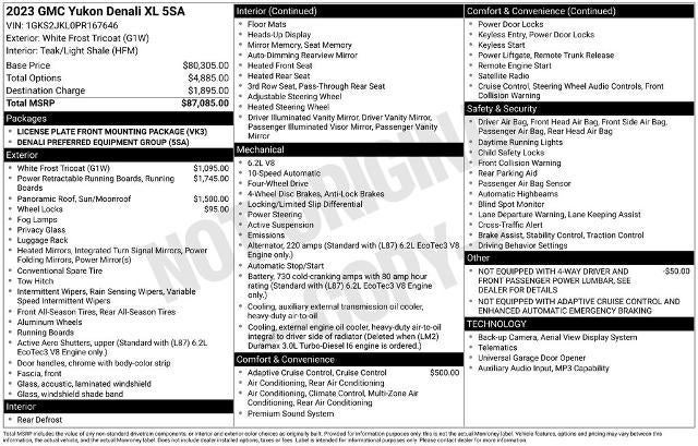 2023 GMC Yukon XL 4WD 4dr Denali