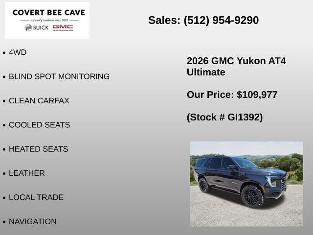2026 GMC Yukon 4WD 4dr AT4 Ultimate