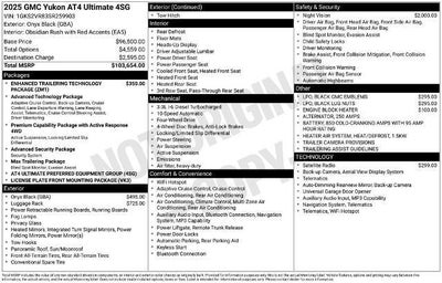 2025 GMC Yukon 4WD 4dr AT4 Ultimate