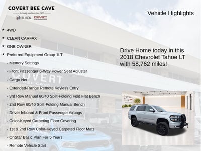 2018 Chevrolet Tahoe LT