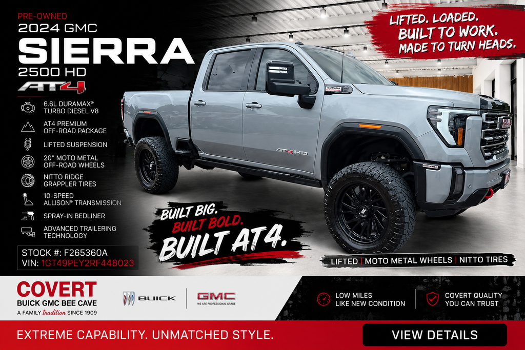 2024 GMC Sierra 2500 HD Crew Cab Standard Box 4-Wheel Drive AT4