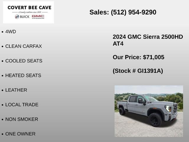 2024 GMC Sierra 2500 HD Crew Cab Standard Box 4-Wheel Drive AT4
