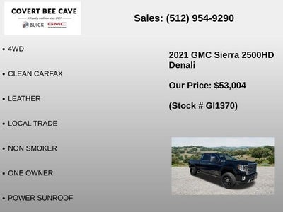 2021 GMC Sierra 2500 HD Crew Cab Standard Box 4-Wheel Drive Denali