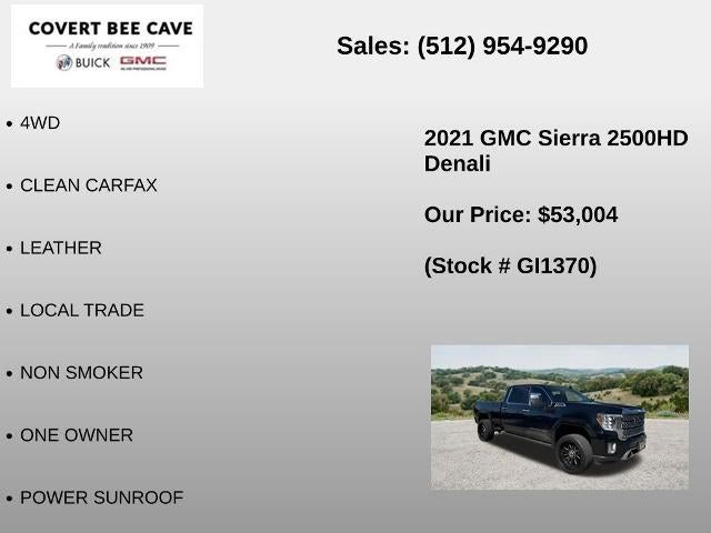 2021 GMC Sierra 2500 HD Crew Cab Standard Box 4-Wheel Drive Denali
