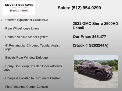 2021 GMC Sierra 2500 HD Crew Cab Standard Box 4-Wheel Drive Denali