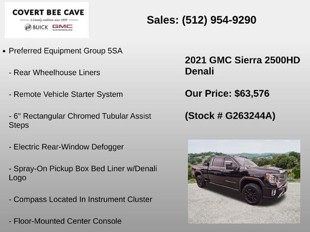 2021 GMC Sierra 2500 HD Crew Cab Standard Box 4-Wheel Drive Denali