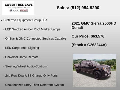 2021 GMC Sierra 2500 HD Crew Cab Standard Box 4-Wheel Drive Denali