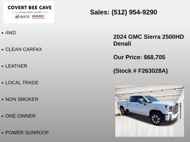 2024 GMC Sierra 2500 HD Crew Cab Standard Box 4-Wheel Drive Denali