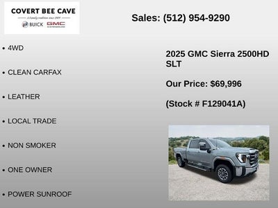 2025 GMC Sierra 2500 HD Crew Cab Standard Box 4-Wheel Drive SLT
