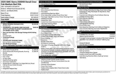 2025 GMC Sierra 2500 HD Crew Cab Standard Box 4-Wheel Drive Denali