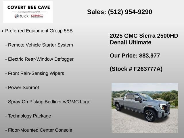 2025 GMC Sierra 2500 HD Crew Cab Standard Box 4-Wheel Drive Denali Ultimate