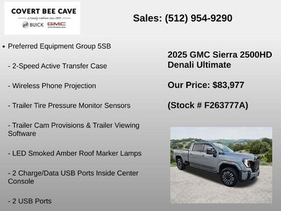 2025 GMC Sierra 2500 HD Crew Cab Standard Box 4-Wheel Drive Denali Ultimate