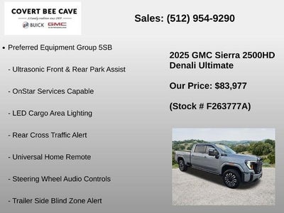2025 GMC Sierra 2500 HD Crew Cab Standard Box 4-Wheel Drive Denali Ultimate