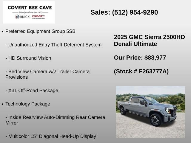 2025 GMC Sierra 2500 HD Crew Cab Standard Box 4-Wheel Drive Denali Ultimate