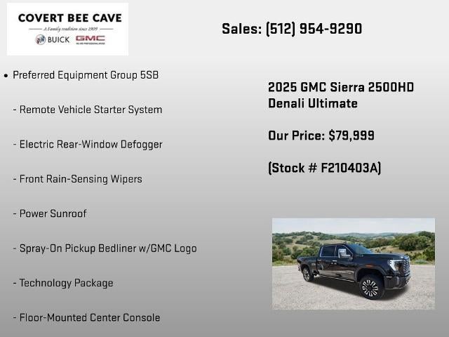 2025 GMC Sierra 2500 HD Crew Cab Standard Box 4-Wheel Drive Denali Ultimate