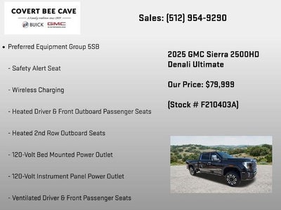 2025 GMC Sierra 2500 HD Crew Cab Standard Box 4-Wheel Drive Denali Ultimate