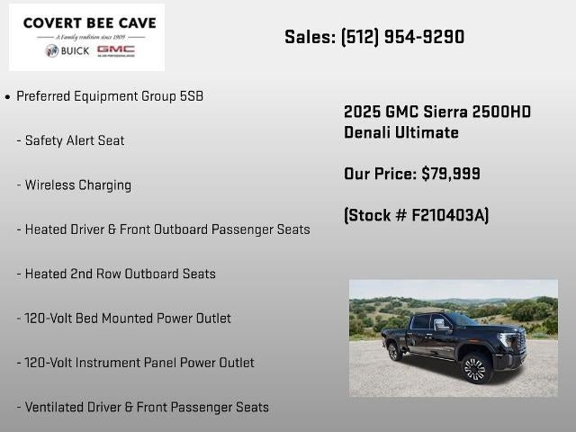 2025 GMC Sierra 2500 HD Crew Cab Standard Box 4-Wheel Drive Denali Ultimate