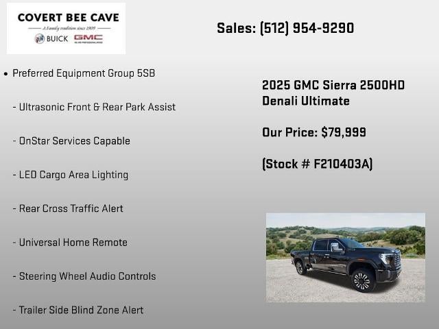 2025 GMC Sierra 2500 HD Crew Cab Standard Box 4-Wheel Drive Denali Ultimate