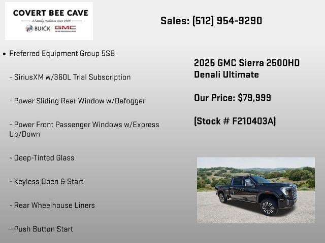 2025 GMC Sierra 2500 HD Crew Cab Standard Box 4-Wheel Drive Denali Ultimate