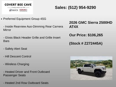 2026 GMC Sierra 2500 HD Crew Cab Standard Box 4-Wheel Drive AT4X