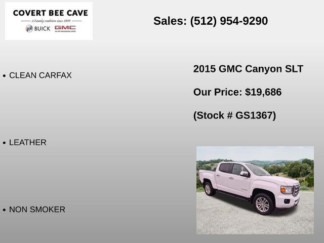 2015 GMC Canyon Crew Cab Short Box 4-Wheel Drive SLT