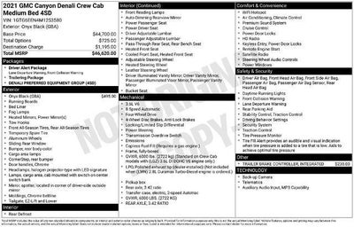2021 GMC Canyon Crew Cab Short Box 4-Wheel Drive Denali