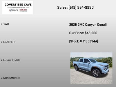 2025 GMC Canyon Crew Cab Short Box 4-Wheel Drive Denali