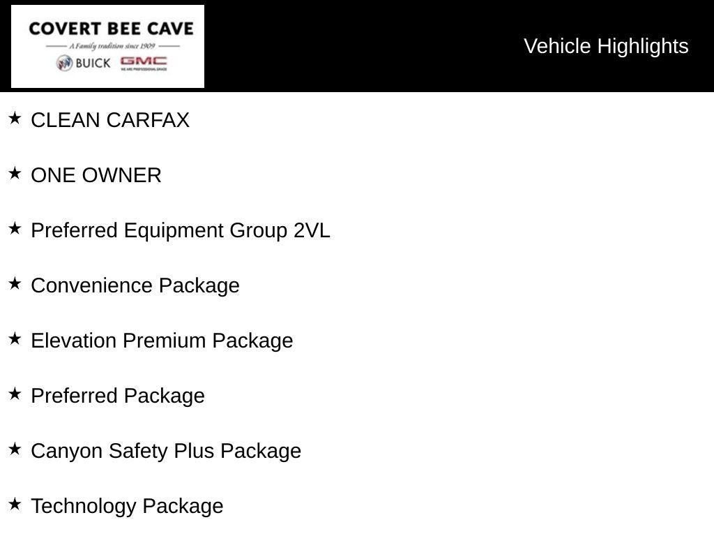 2024 GMC Canyon Elevation