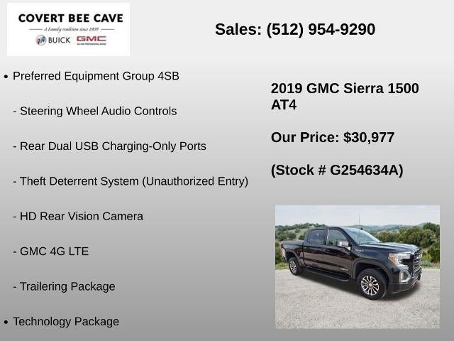 2019 GMC Sierra 1500 Crew Cab Short Box 4-Wheel Drive AT4