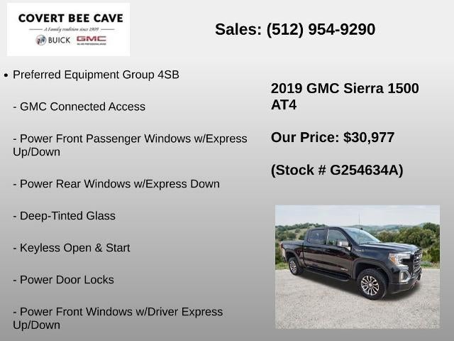 2019 GMC Sierra 1500 Crew Cab Short Box 4-Wheel Drive AT4