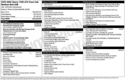 2022 GMC Sierra 1500 Crew Cab Standard Box 4-Wheel Drive AT4
