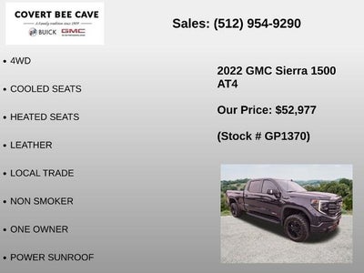 2022 GMC Sierra 1500 Crew Cab Standard Box 4-Wheel Drive AT4