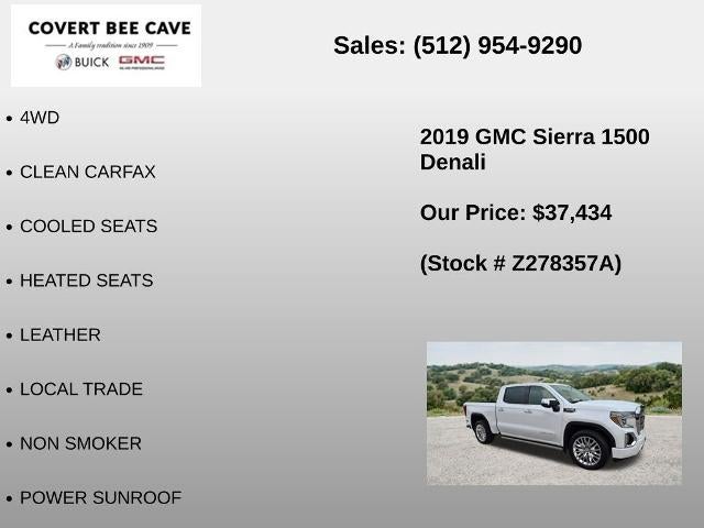 2019 GMC Sierra 1500 Crew Cab Short Box 4-Wheel Drive Denali