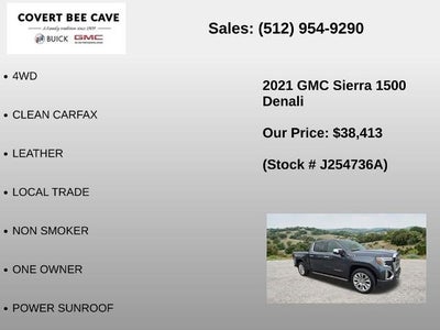 2021 GMC Sierra 1500 Crew Cab Short Box 4-Wheel Drive Denali