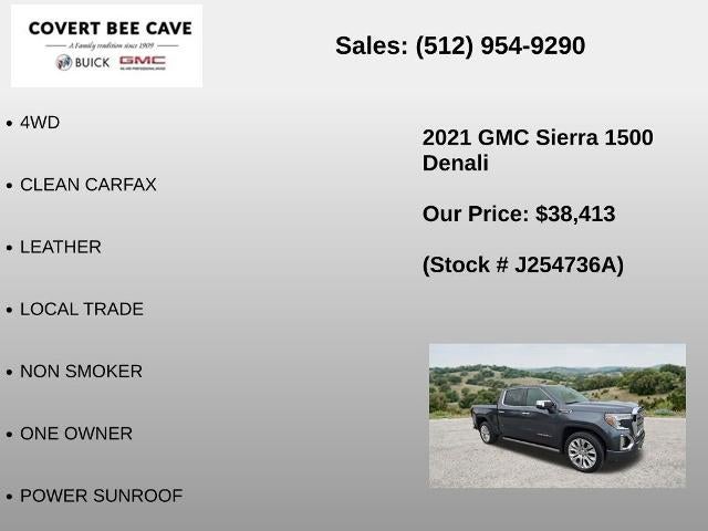 2021 GMC Sierra 1500 Crew Cab Short Box 4-Wheel Drive Denali