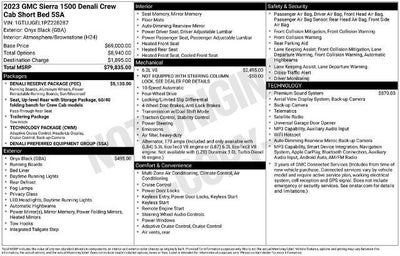 2023 GMC Sierra 1500 Crew Cab Short Box 4-Wheel Drive Denali