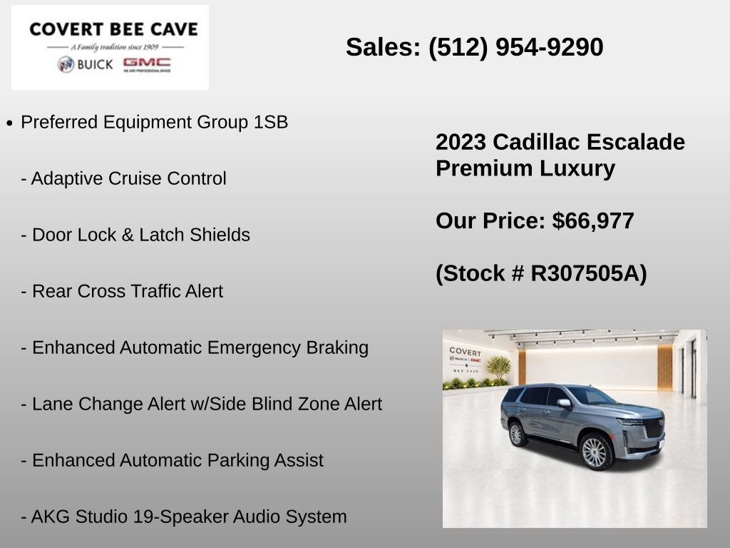 2023 Cadillac Escalade 4WD Premium Luxury
