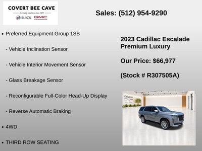 2023 Cadillac Escalade 4WD Premium Luxury