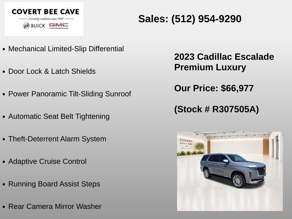 2023 Cadillac Escalade 4WD Premium Luxury