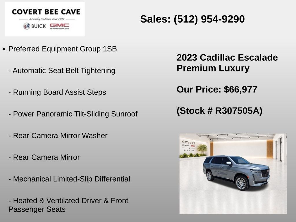 2023 Cadillac Escalade 4WD Premium Luxury