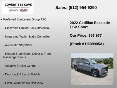 2022 Cadillac Escalade ESV 4WD Sport