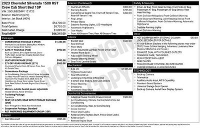 2023 Chevrolet Silverado 1500 Crew Cab Short Box 4-Wheel Drive RST
