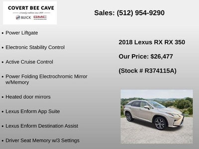 2018 Lexus RX 350 FWD