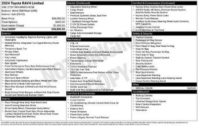 2024 Toyota RAV4 Limited FWD (Natl)