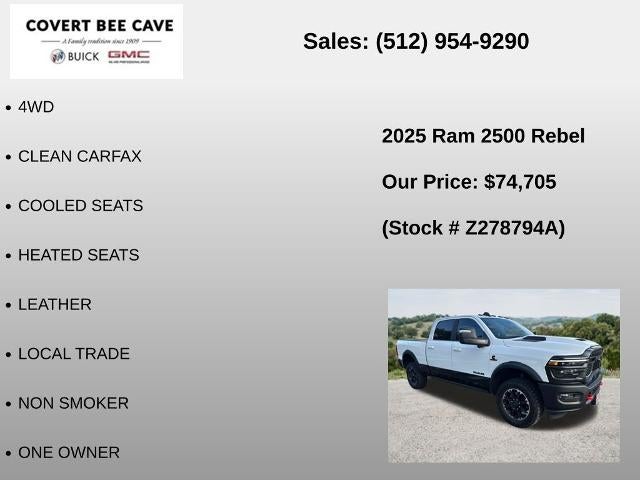 2025 RAM 2500 Rebel 4x4 Crew Cab 6'4" Box