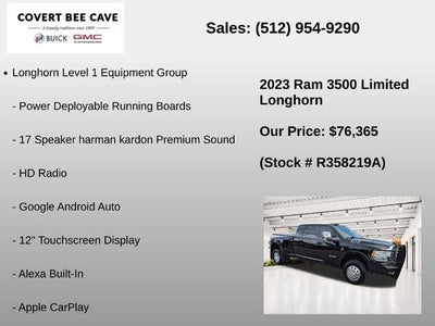 2023 RAM 3500 Longhorn 4x4 Mega Cab 6'4" Box