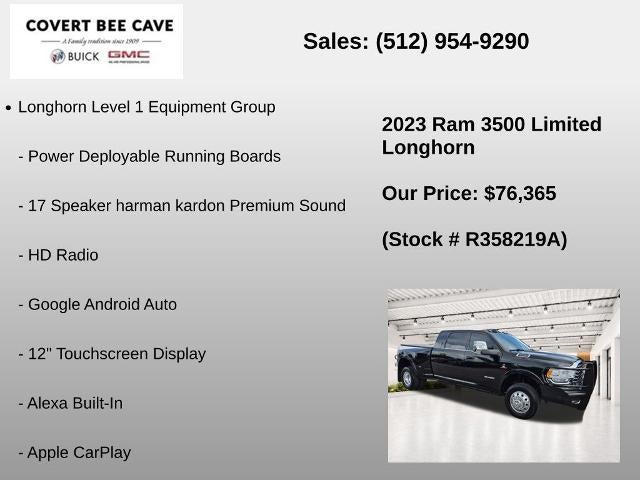 2023 RAM 3500 Longhorn 4x4 Mega Cab 6'4" Box