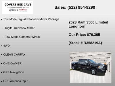 2023 RAM 3500 Longhorn 4x4 Mega Cab 6'4" Box