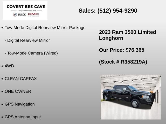 2023 RAM 3500 Longhorn 4x4 Mega Cab 6'4" Box