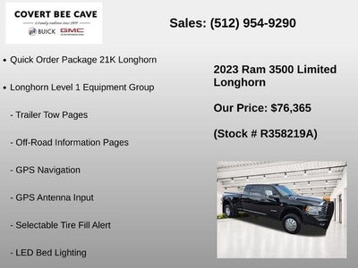 2023 RAM 3500 Longhorn 4x4 Mega Cab 6'4" Box